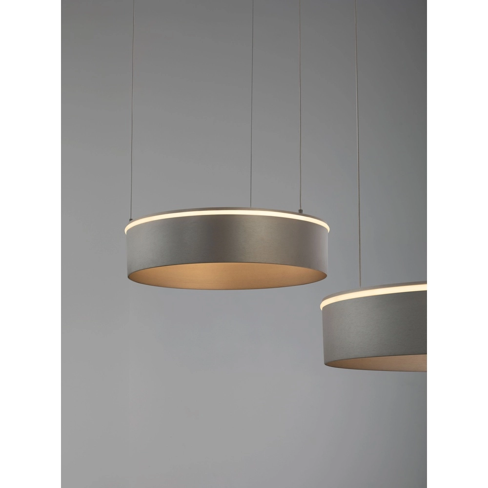 Modern pendant lamp Olivia Double nickel Lyora 5212017494276