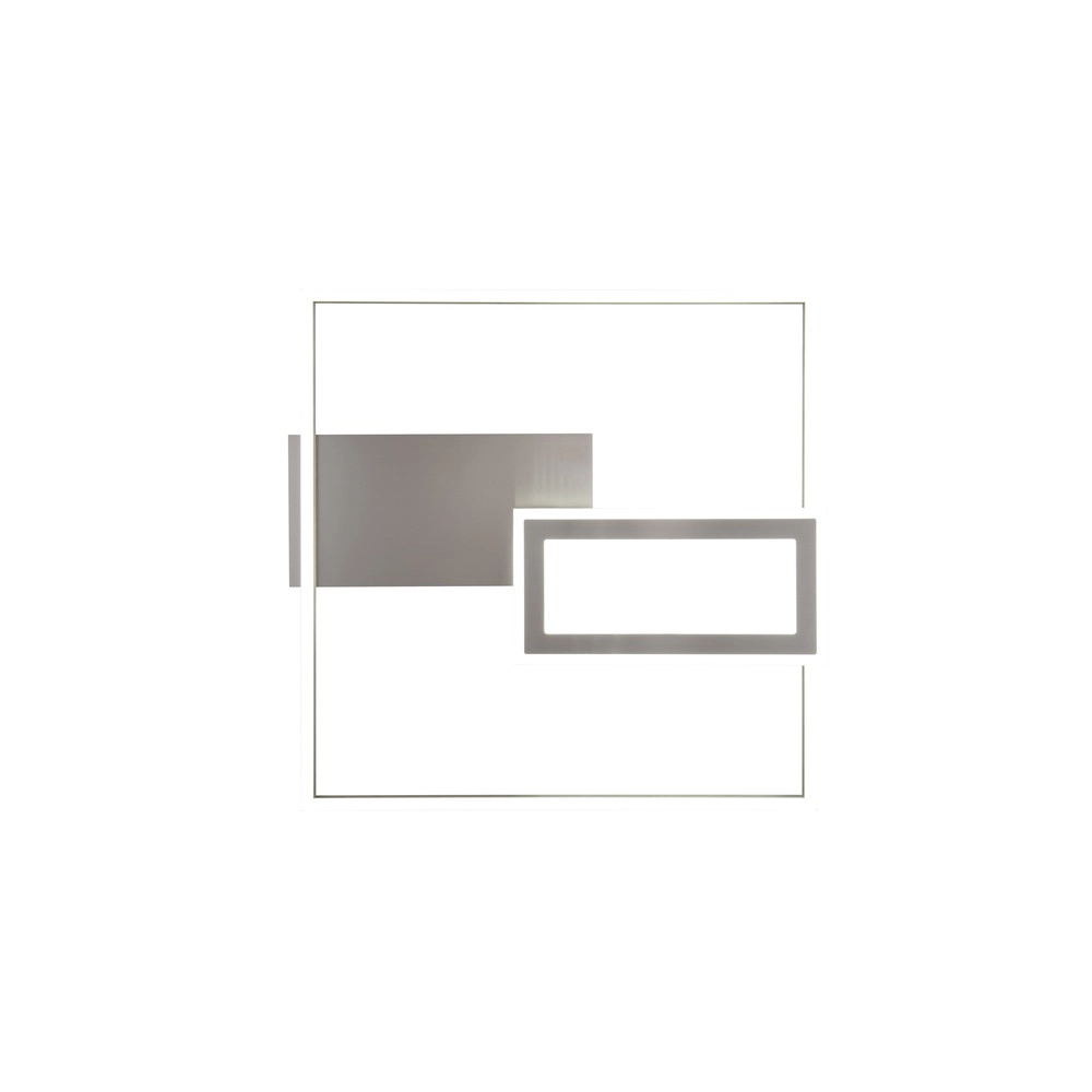 Square ceiling lamp Spiro nickel 50cm Trio 4017807612462