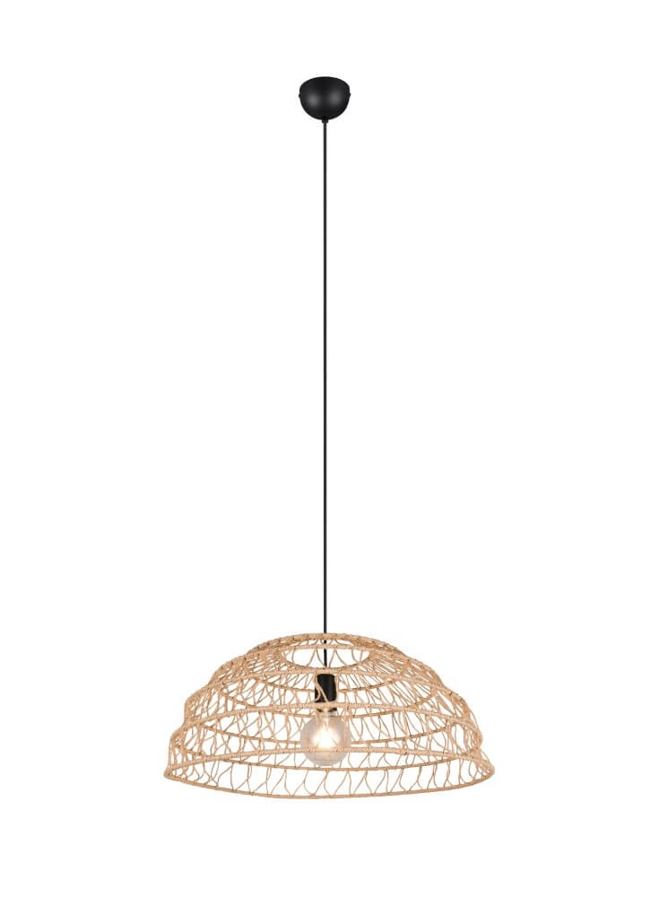 Rattan pendant lamp Paulette Ø 60cm