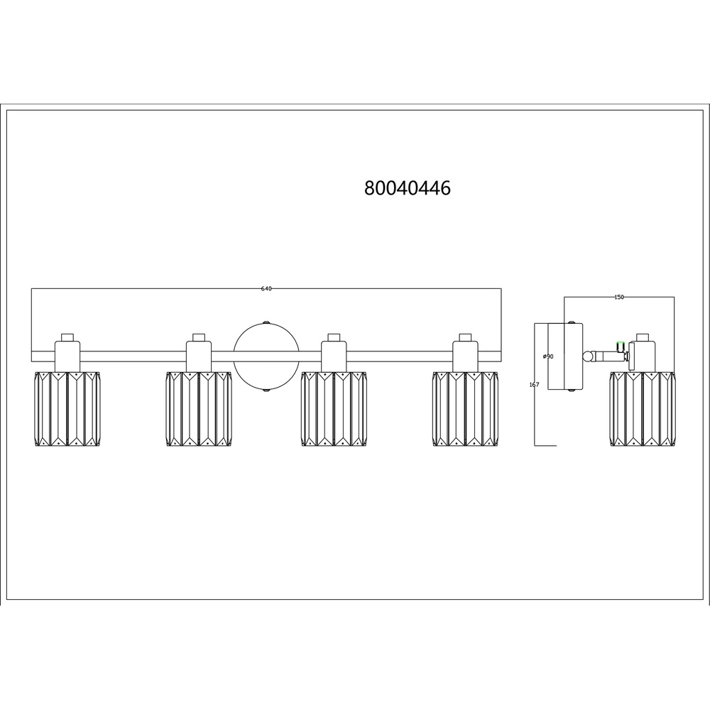 Ceiling lamp Run 4-light Globo 9007371507986