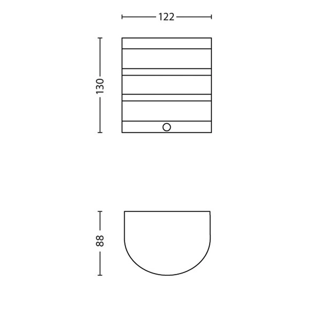 Design outdoor lamp with sensor Calgary LED Philips 8718696125922