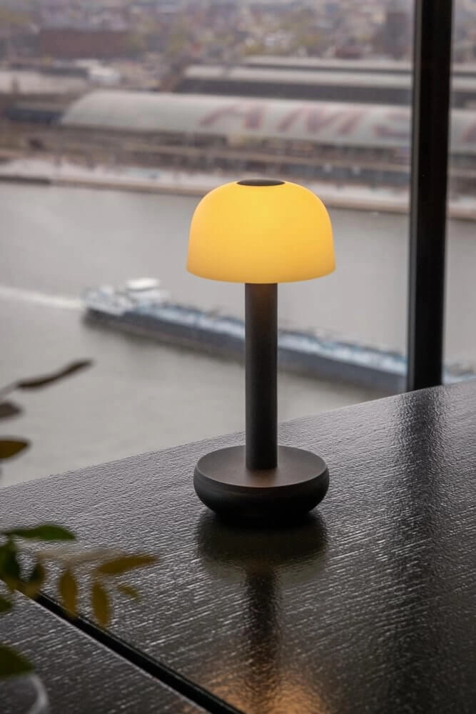 Rechargeable table lamp Two Black Frosted Humble 7446023311366