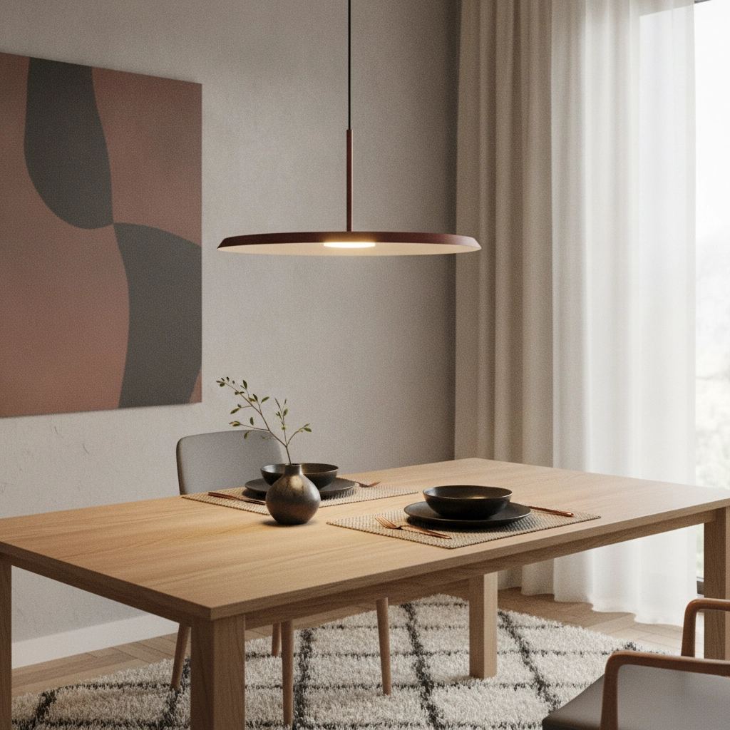 Modern pendant lamp Osorno copper Ø 35cm
