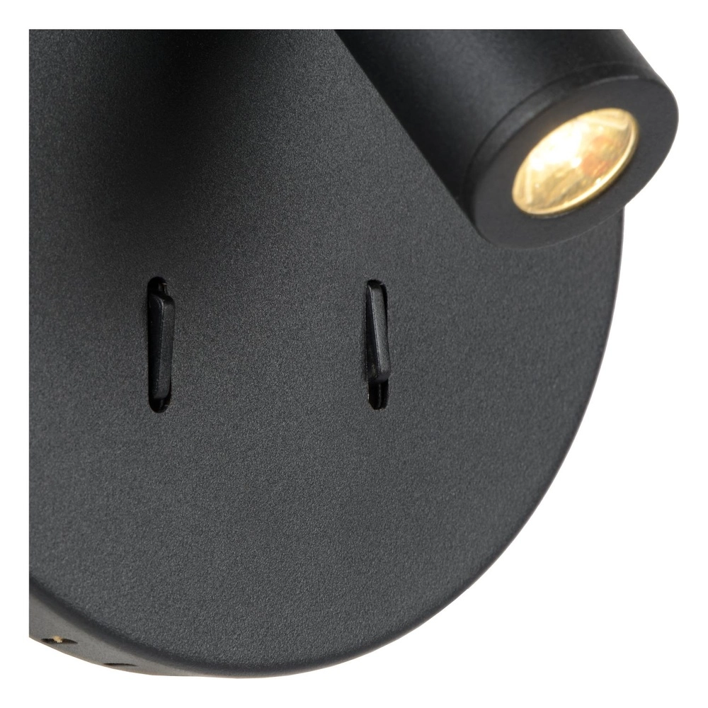 Bedside lamp Bentjer Black Lucide 5411212791641