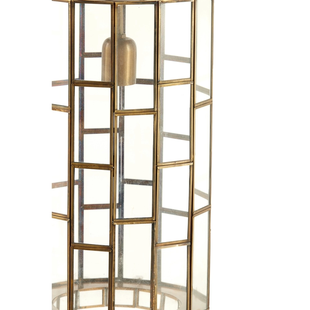 Glass pendant lamp SÃ¸strene Ø 24cm - glass with brass Light & Living 8717807187262