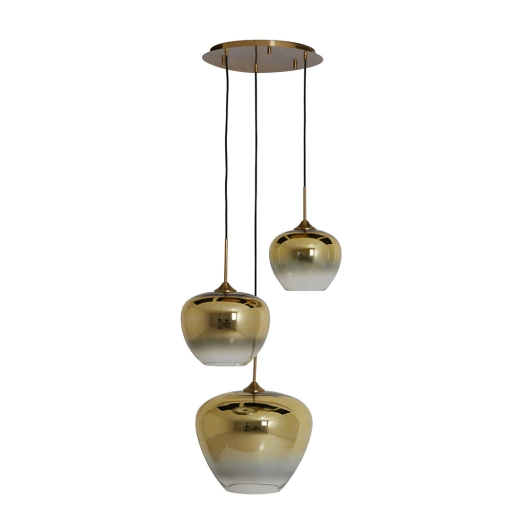 Pendant lamp Mayson 3-light gold