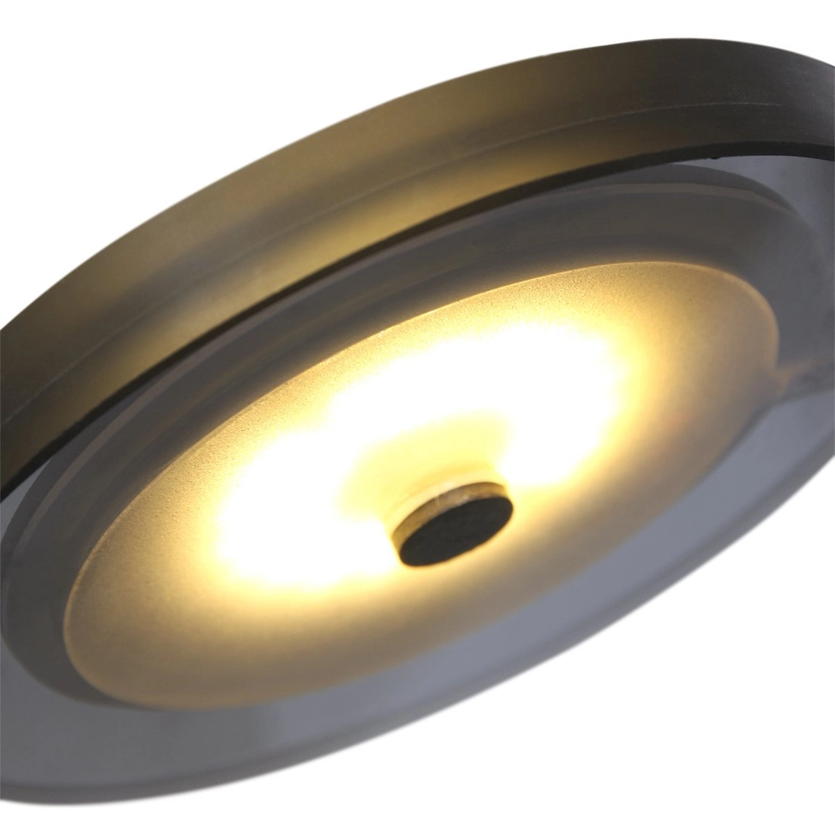 LED wall reading lamp Turound 10w - 2700K - 62cm black smoke glass Steinhauer 8712746133400