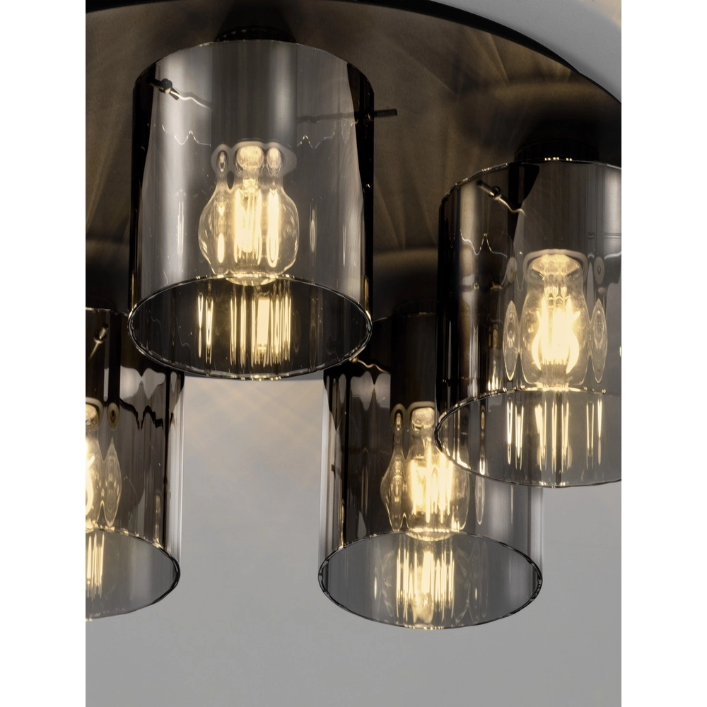 Design ceiling lamp Mirbi 5-light black Lyora 5212017468468