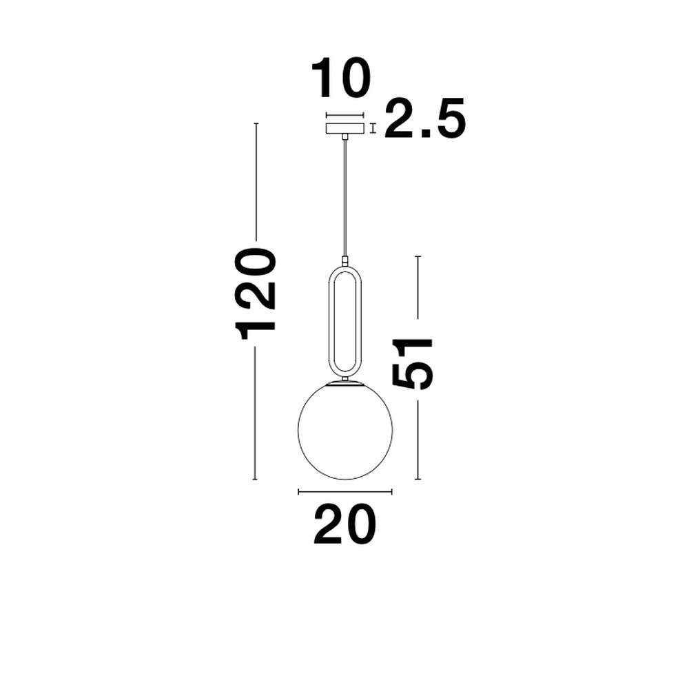 Pendant lamp Grus black Ø 20cm Lyora 5212017423108