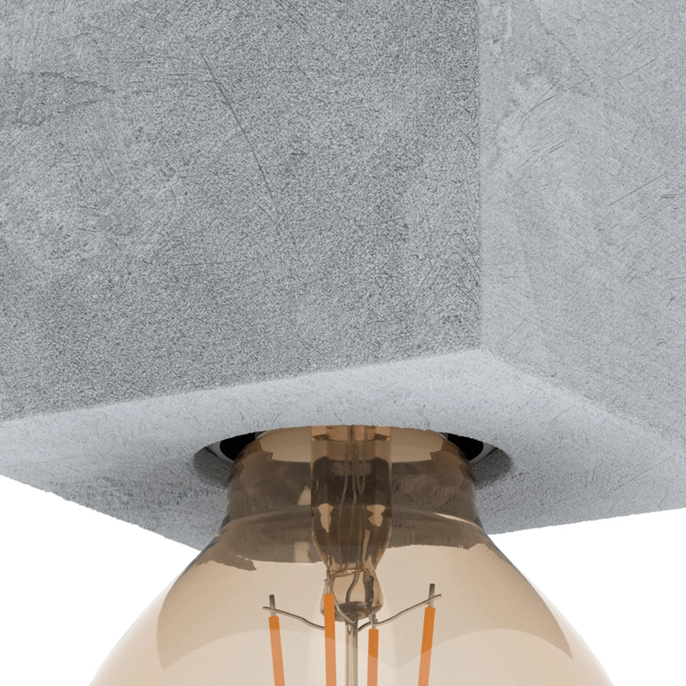 Concrete look ceiling light Prestwick 3 Eglo 9002759435950
