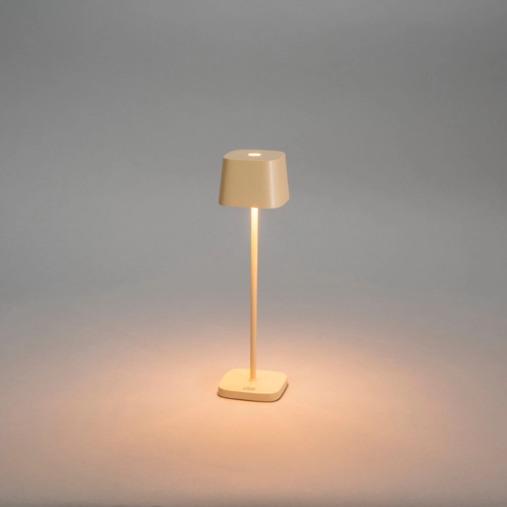 Rechargeable table lamp Capri mini sand brown KonstSmide 7318307829334
