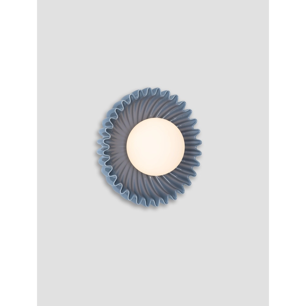 Wall lamp Petel blue with white glass Lyora 5212017483966