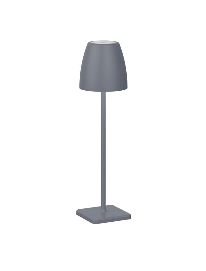 Rechargeable table lamp Colt 38cm grey