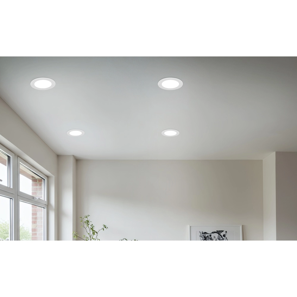 Recessed spotlight Kibo Round white Trio 4017807657883
