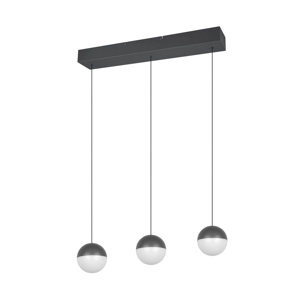 3-light pendant lamp Senta anthracite Trio 4017807697858