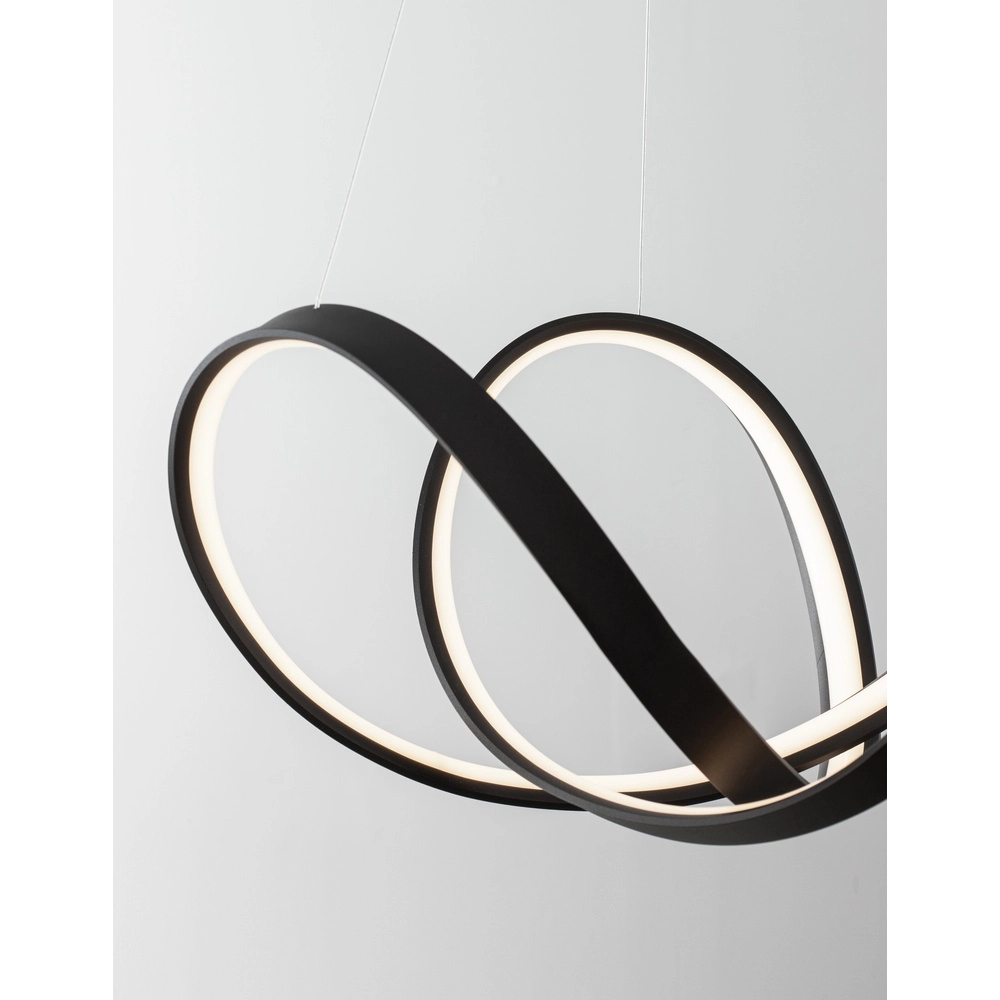 Design pendant lamp Apus black Ø 55cm Lyora 5212017419798