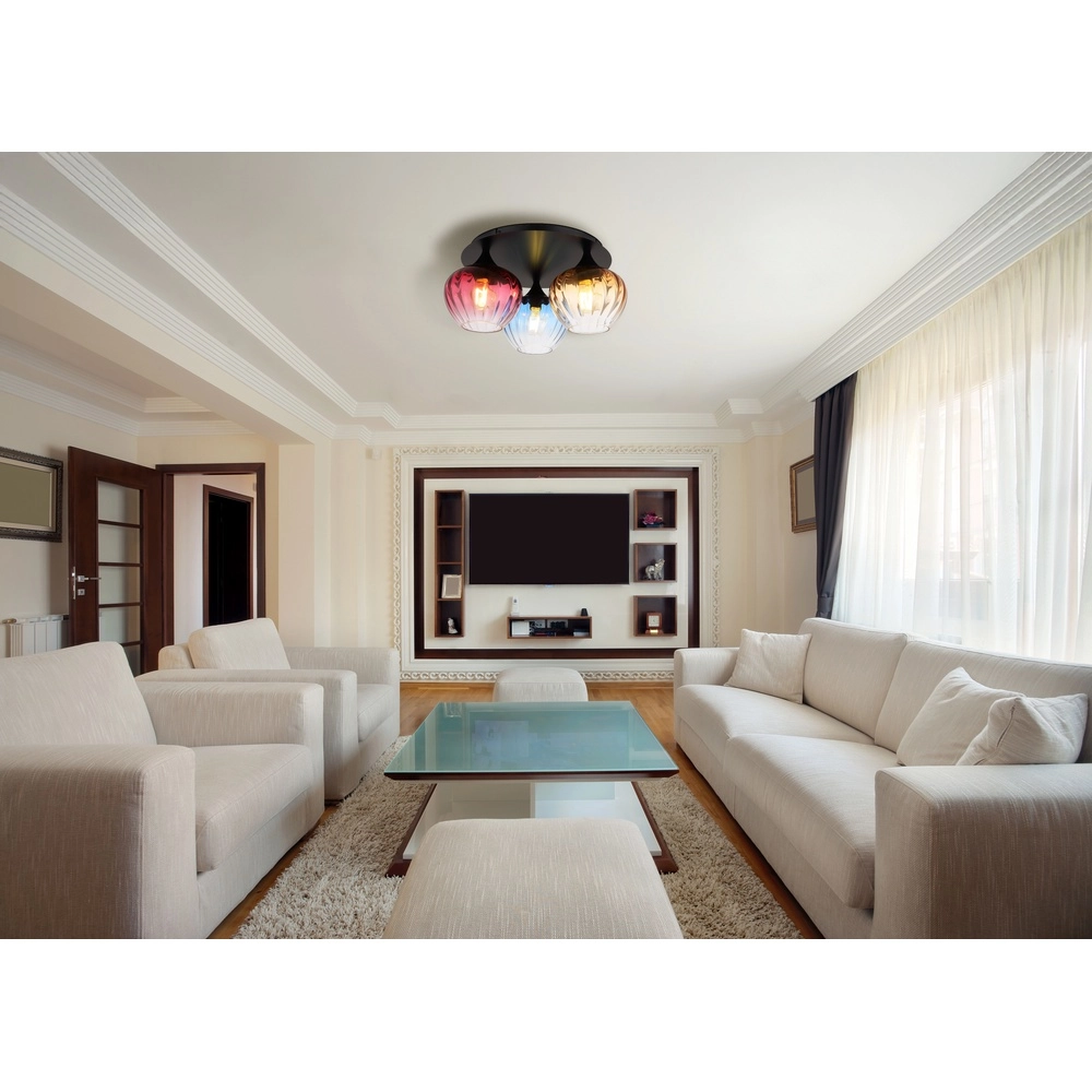 Ceiling lamp Sander Multiple colors of glass Globo 9007371506132