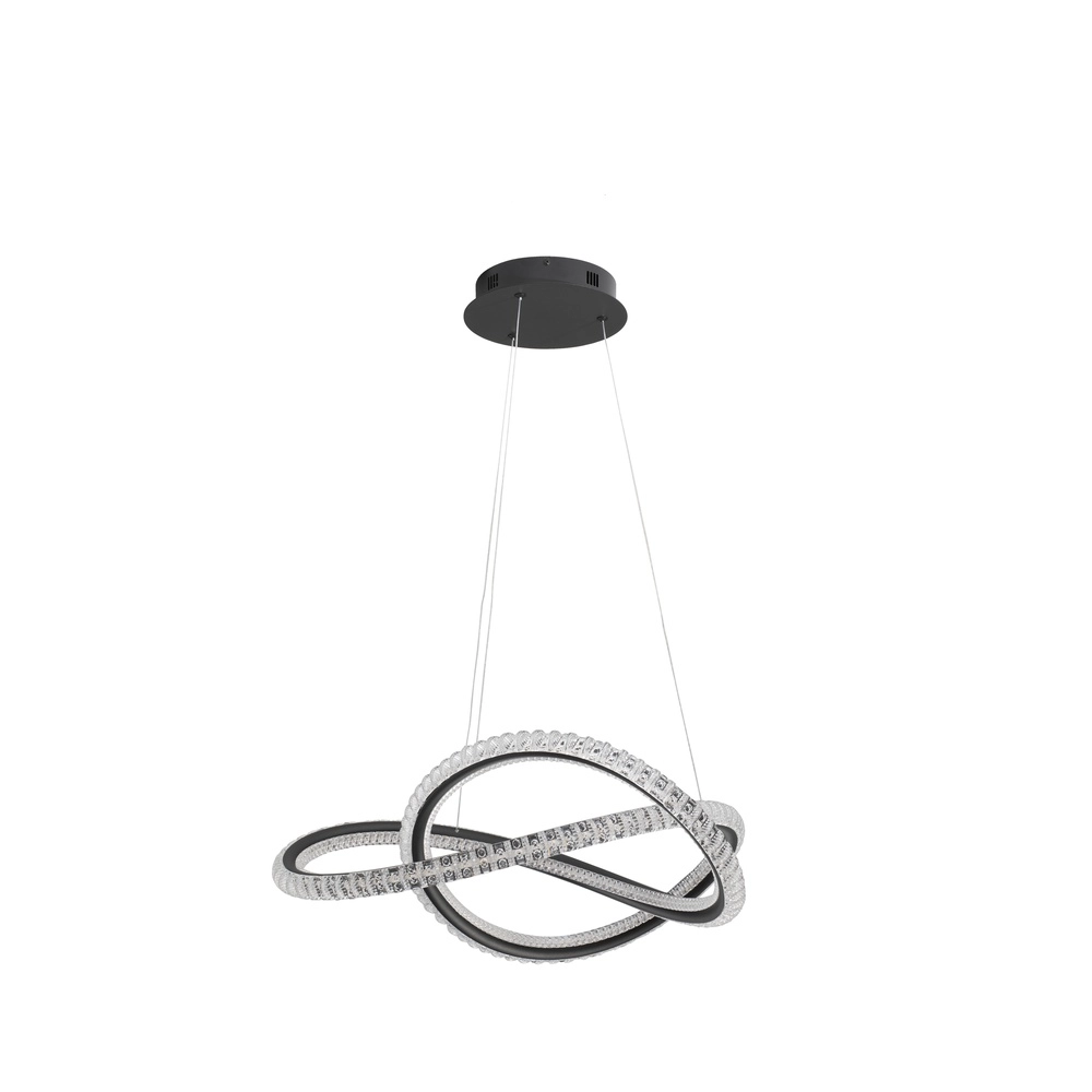 Design pendant lamp Ginevra black Ø 58cm Lyora 5212017433473