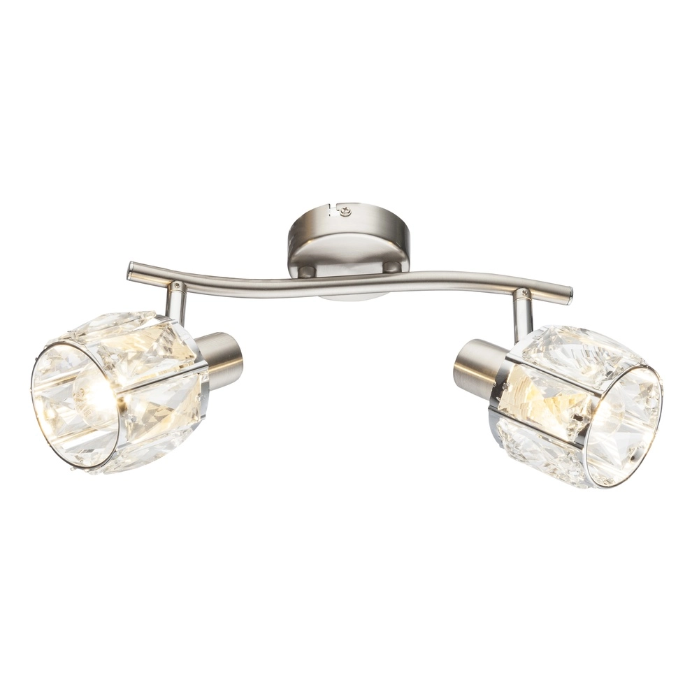 Ceiling lamp Kris 2-light nickel