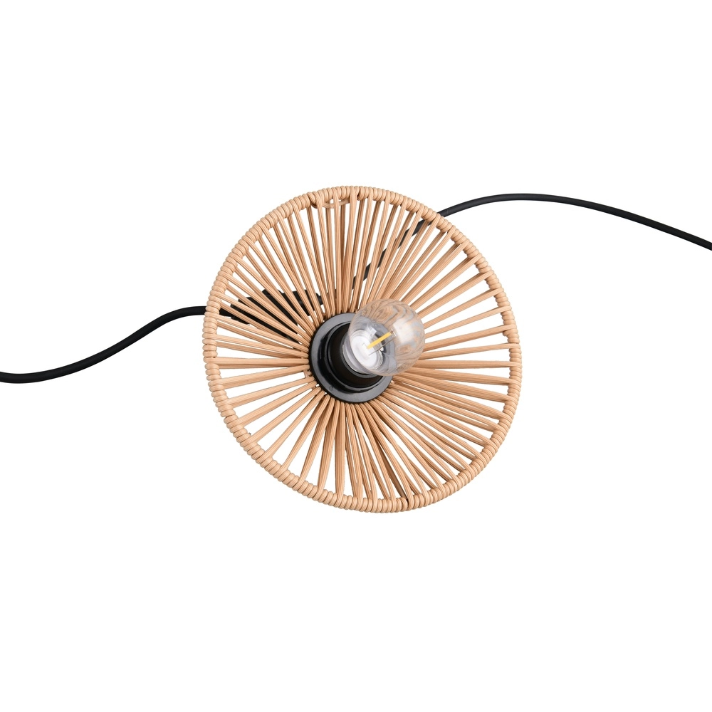 String lights Chain black with brown 600cm Trio 4017807697612