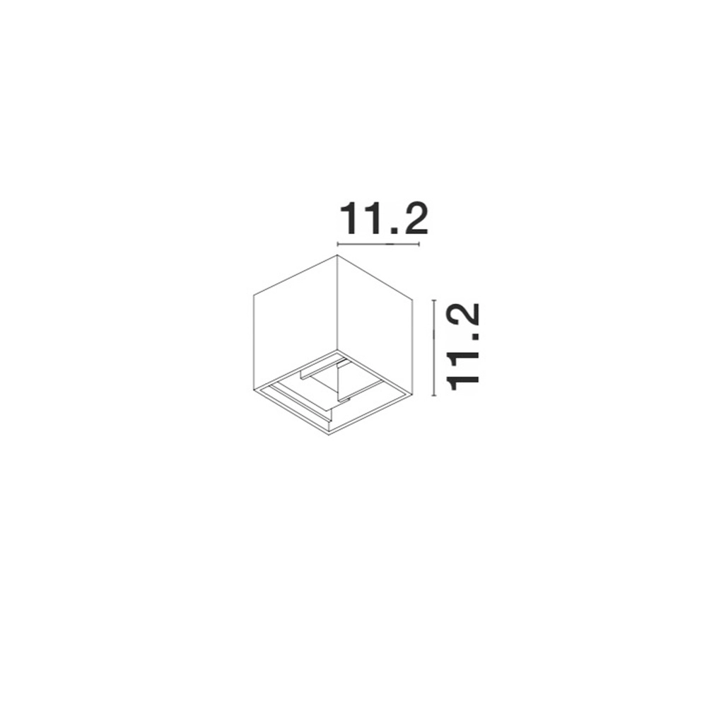 Square surface-mounted spot Como grey Lyora 5212017412942