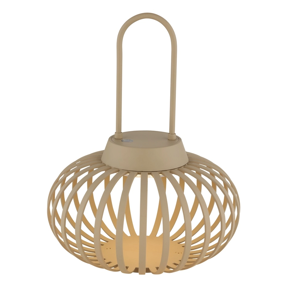 Modern table lamp Allegra Sand Brown Rechargeable Globo 9007371525584