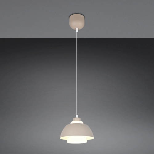 Design pendant lamp Tilos sand brown Ø 23cm