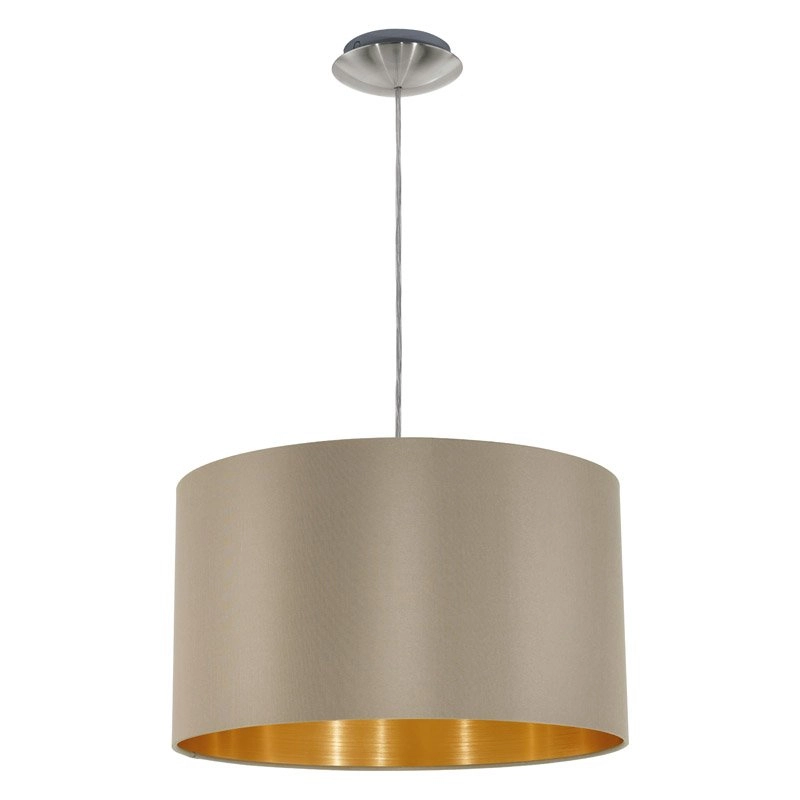 Pendant lamp Maserlo Beige/Gold