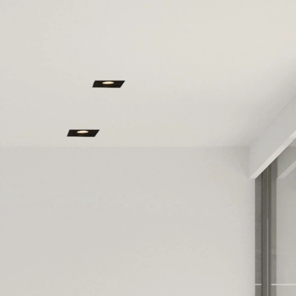 Recessed spotlight Grid 1 black Lyora