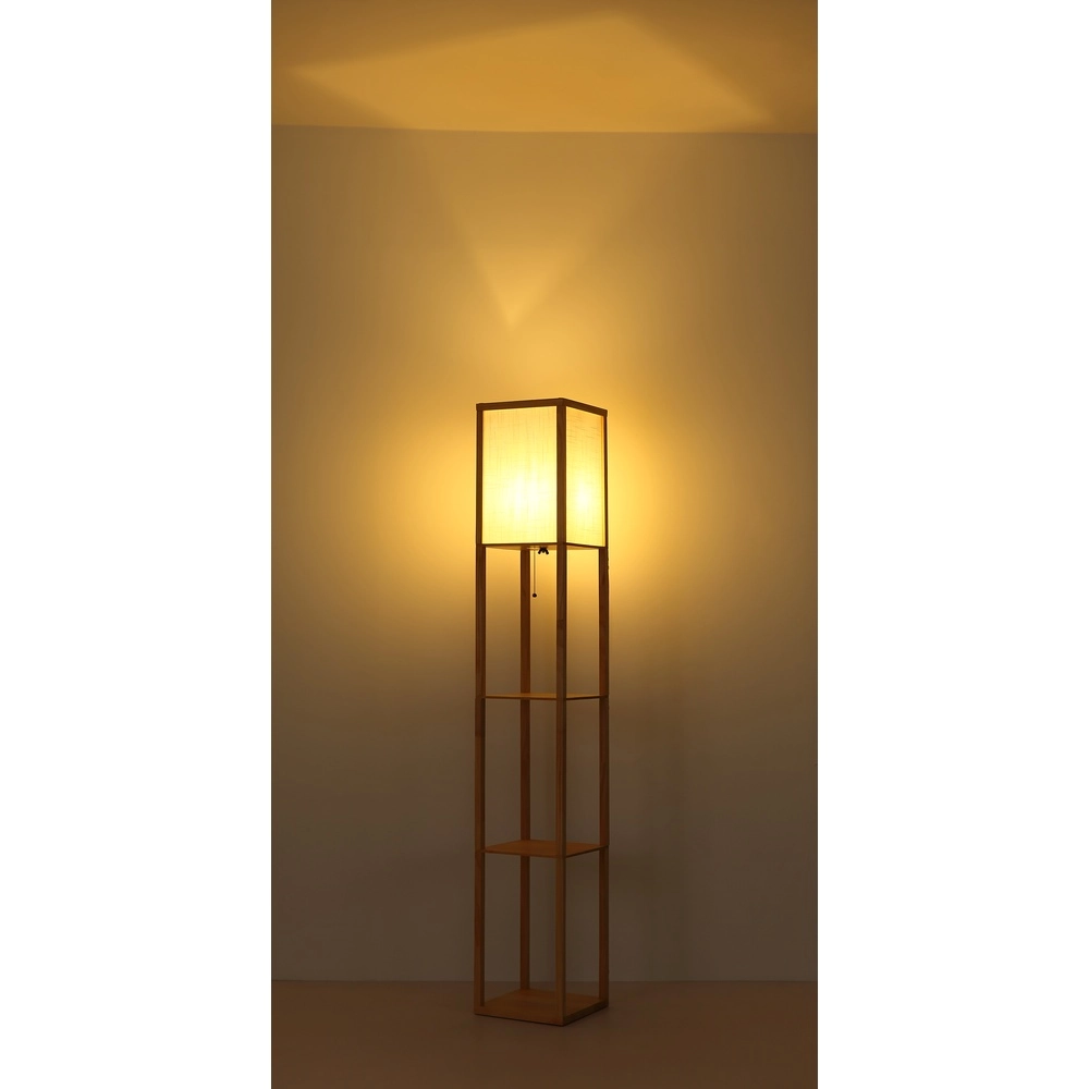 Floor lamp Tabitha wood Globo 9007371572410