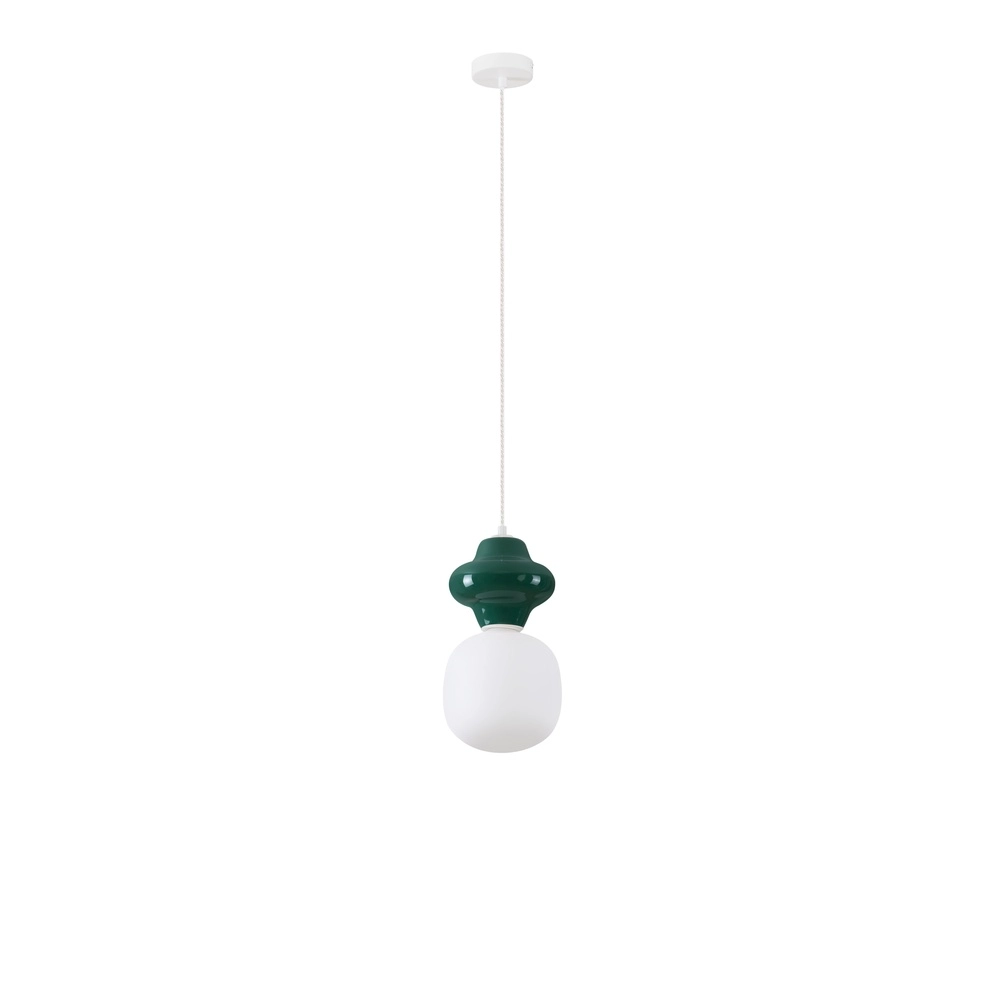 Pendant lamp Clio S green ceramic Lyora 5212017461193