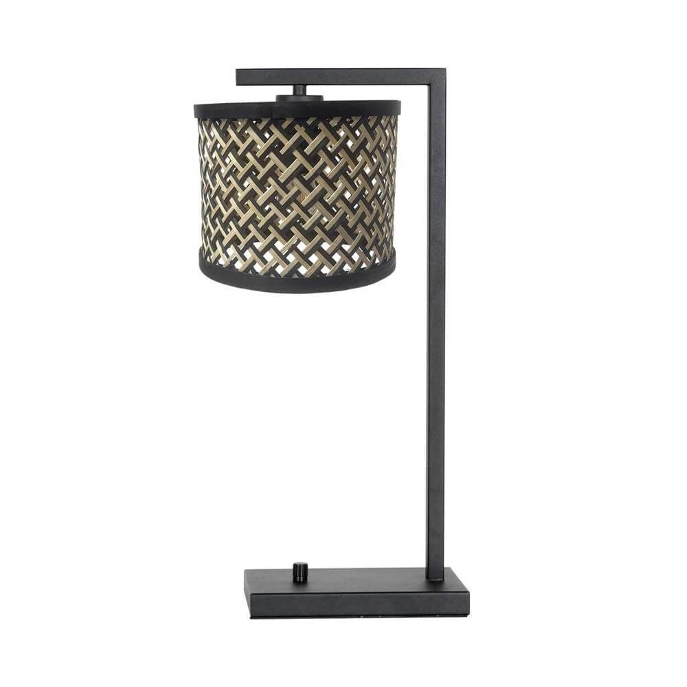 Table lamp Stang with dimmer and bamboo shade Steinhauer 8712746172140