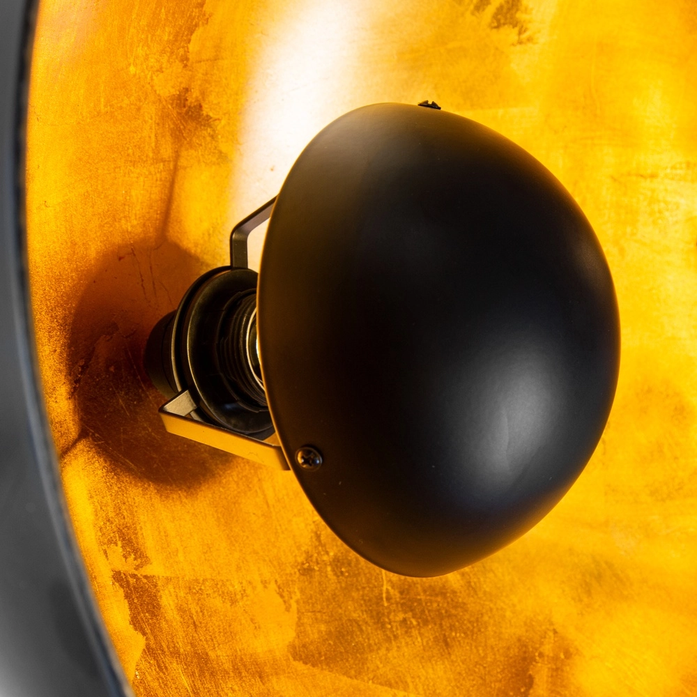 Tripod floor lamp Timo black with gold Globo 4048194068891