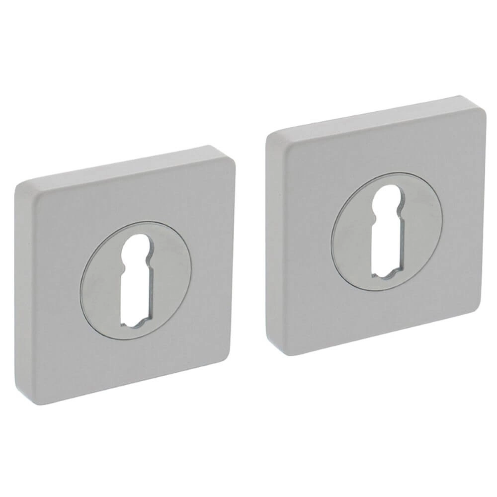 Key rosette Tira square white