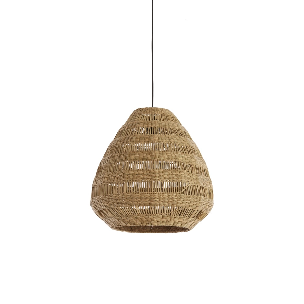 Rattan pendant lamp Soluna Ø 47cm - natural