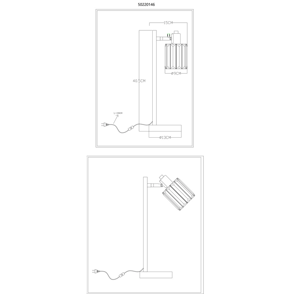Table lamp Run wood Globo 9007371510979