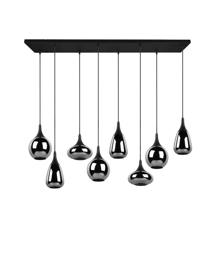 8-light hanging lamp Lumina with smoke glass Trio 4017807542301