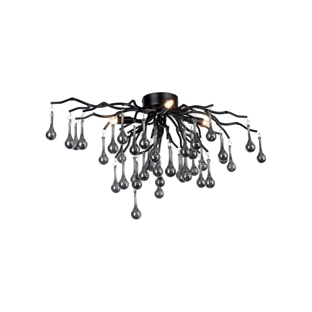Chandelier Icicle black 60cm
