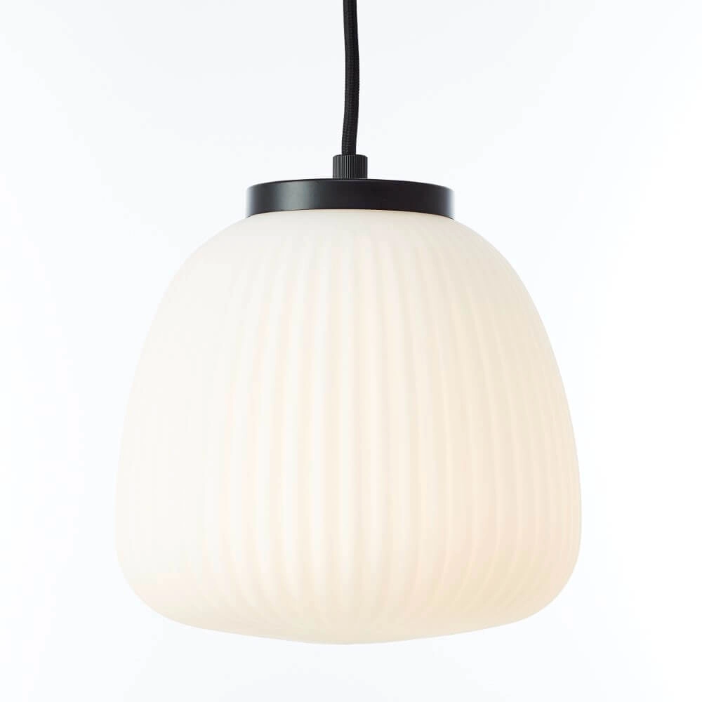 Pendant lamp Kaizen 5-light black with white Brilliant 4004353447198