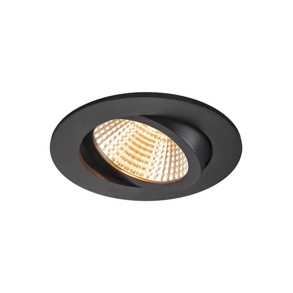Mounting ring New Tria 95 round black - without fitting SLV 4024163277235