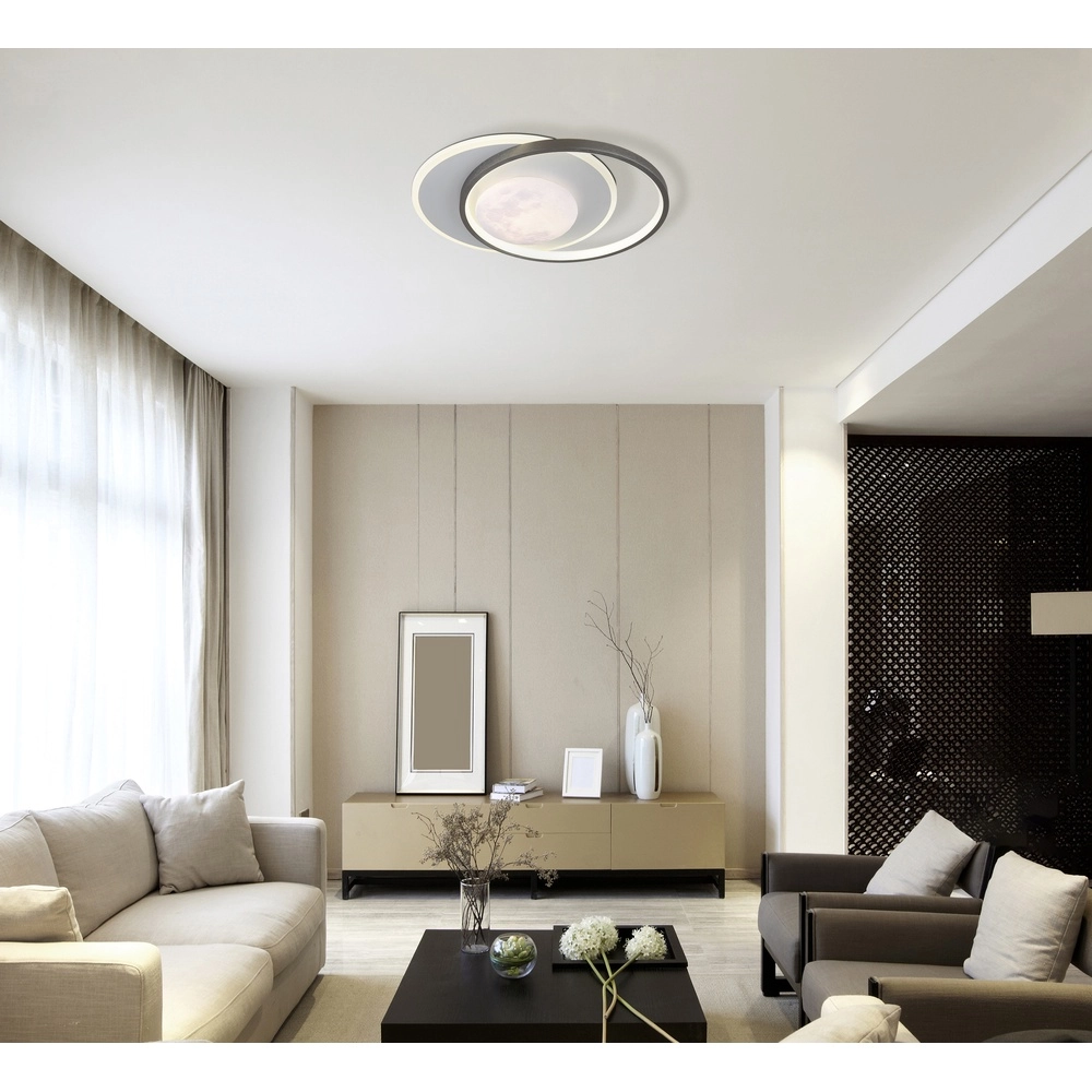 Design ceiling lamp Moon black and white Globo 9007371575749