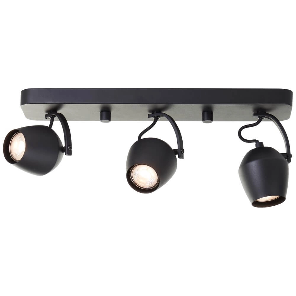 2-light surface-mounted spotlight Vertino black Brilliant 4004353441394