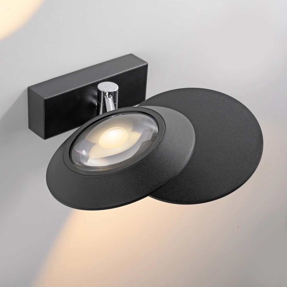2L led wall light Pure Oculis black pearl Paul Neuhaus 4012248397008