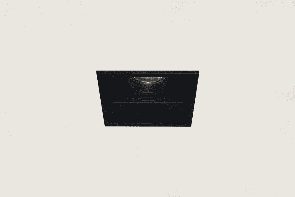 Black recessed spot Rex square