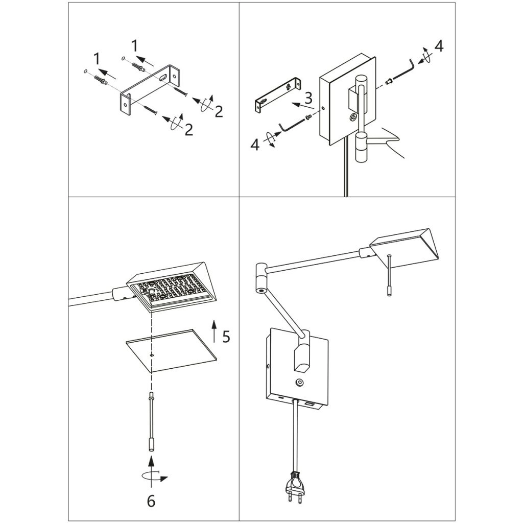 Wall reading lamp Retina bronze Steinhauer 8712746165081