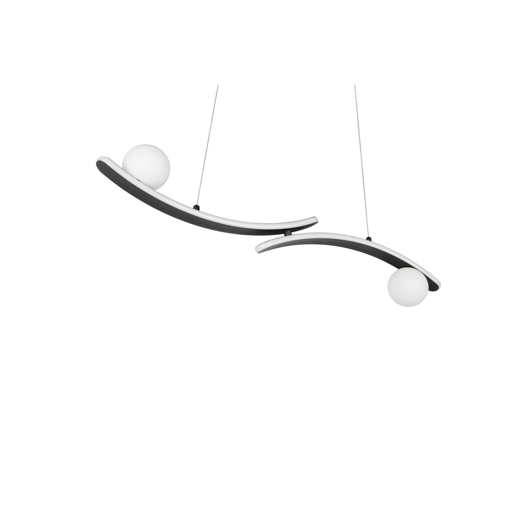Design pendant lamp Napoli Black Trio 4017807683462