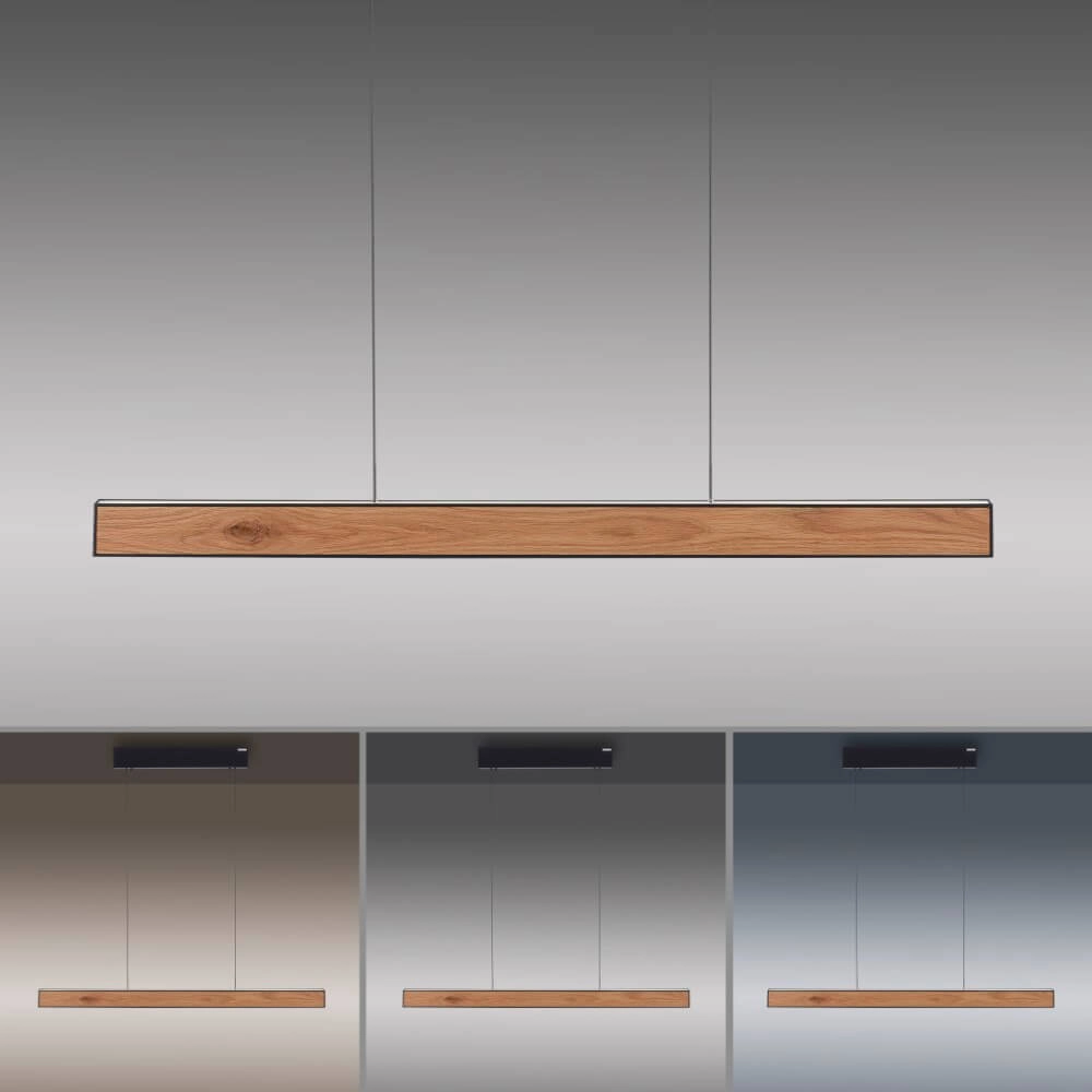 Design hanging lamp Pure E-Motion wood Paul Neuhaus 4012248372937