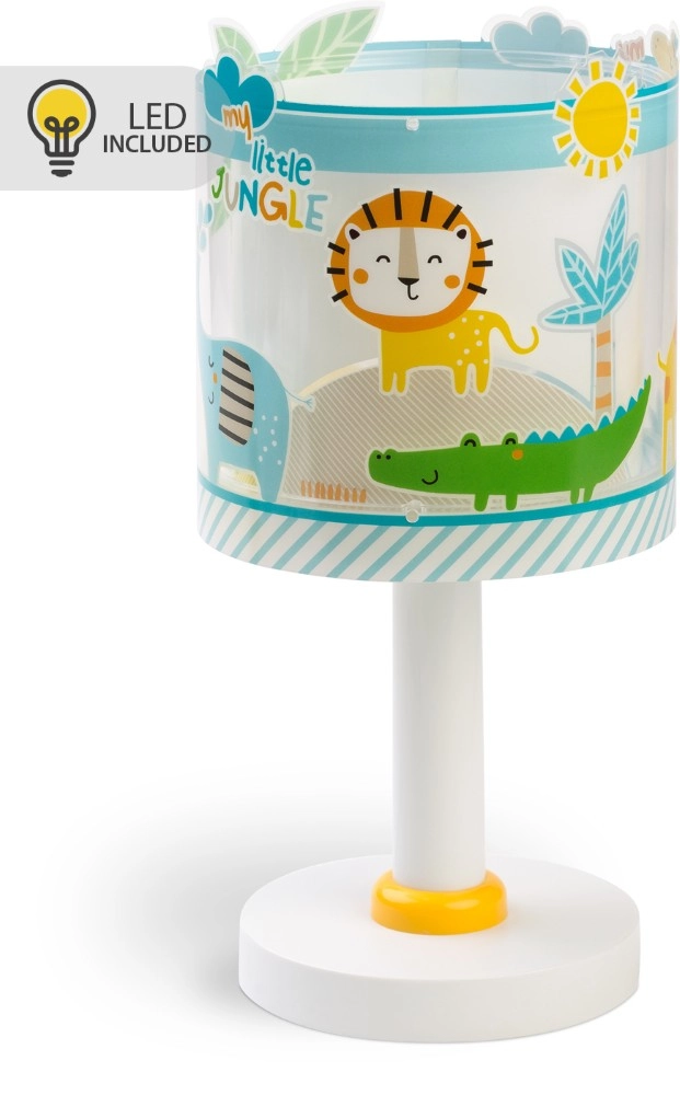 Table lamp Little Jungle blue glow in the dark