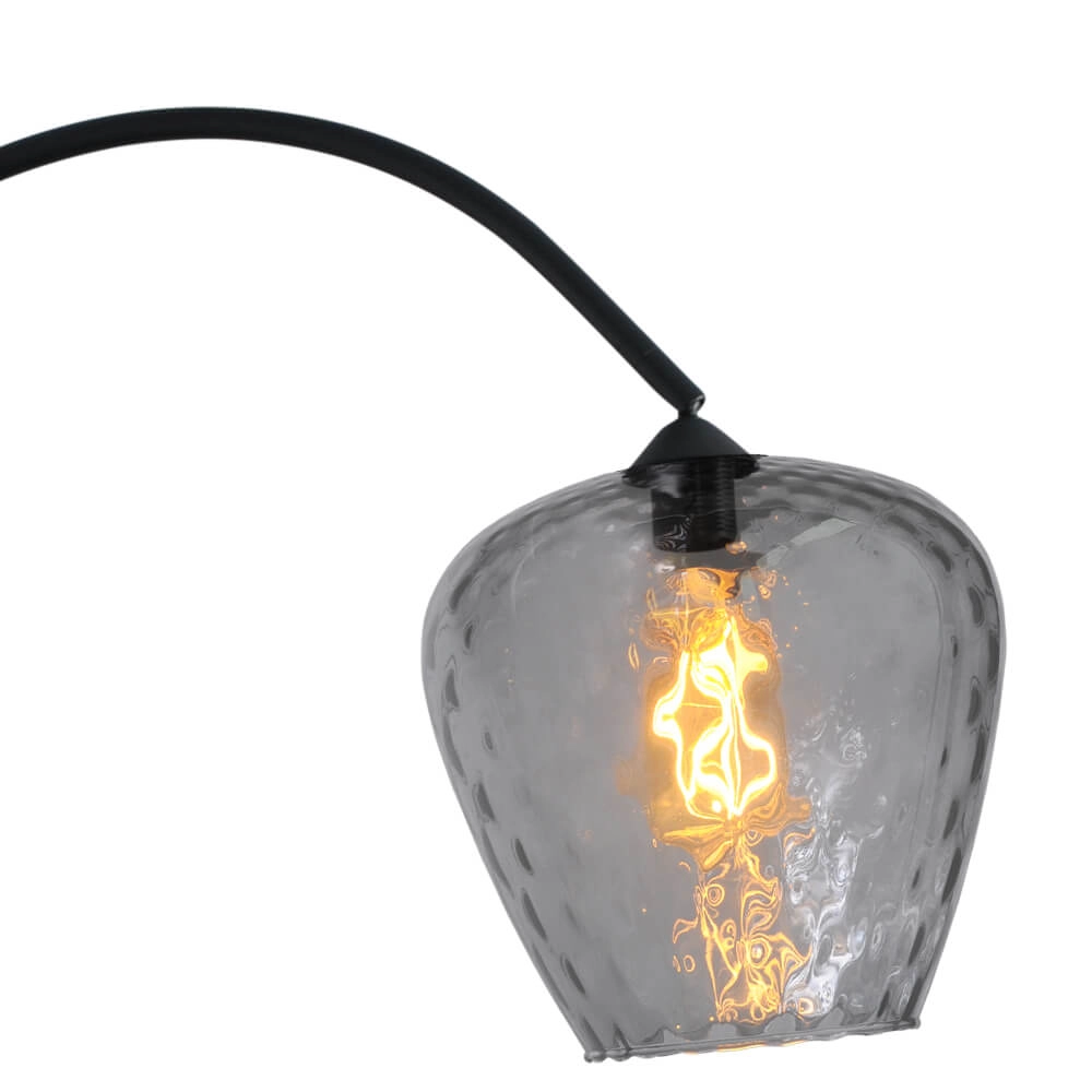 Arc lamp Porto Diamond smoke glass - Ø 21cm Masterlight 8718121268651