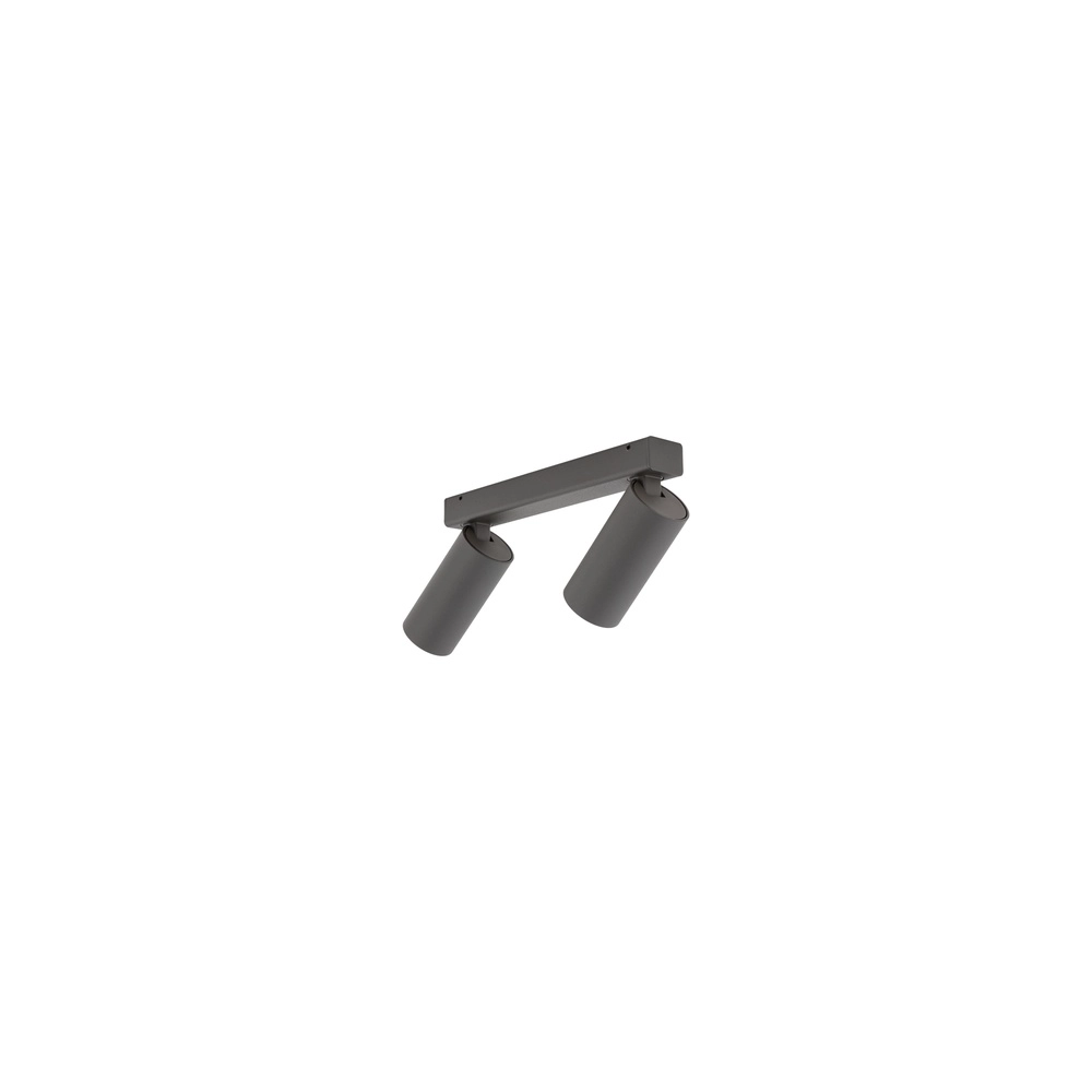 Surface-mounted spot 2x GU10 Fourty dark grey Lyora 5903139114660